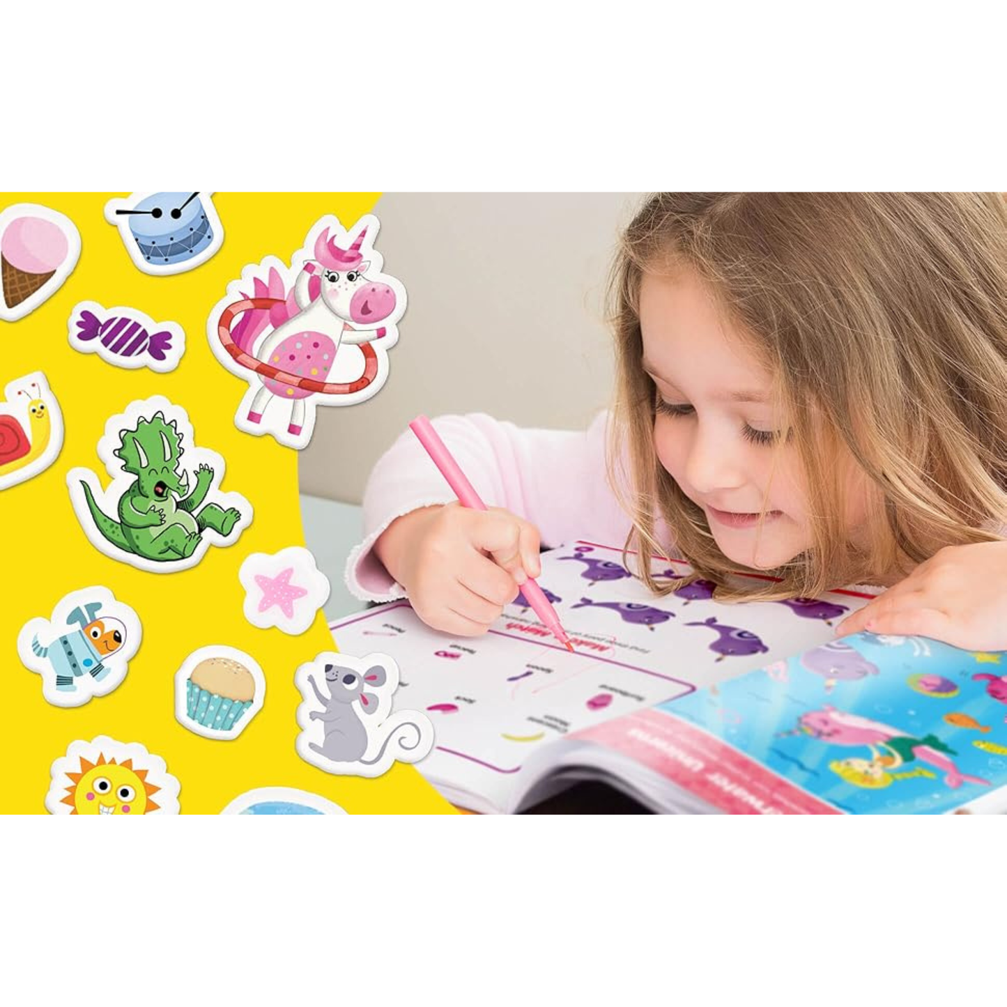 Highlights - Mermaid Hidden Pictures Puffy Sticker Playscenes