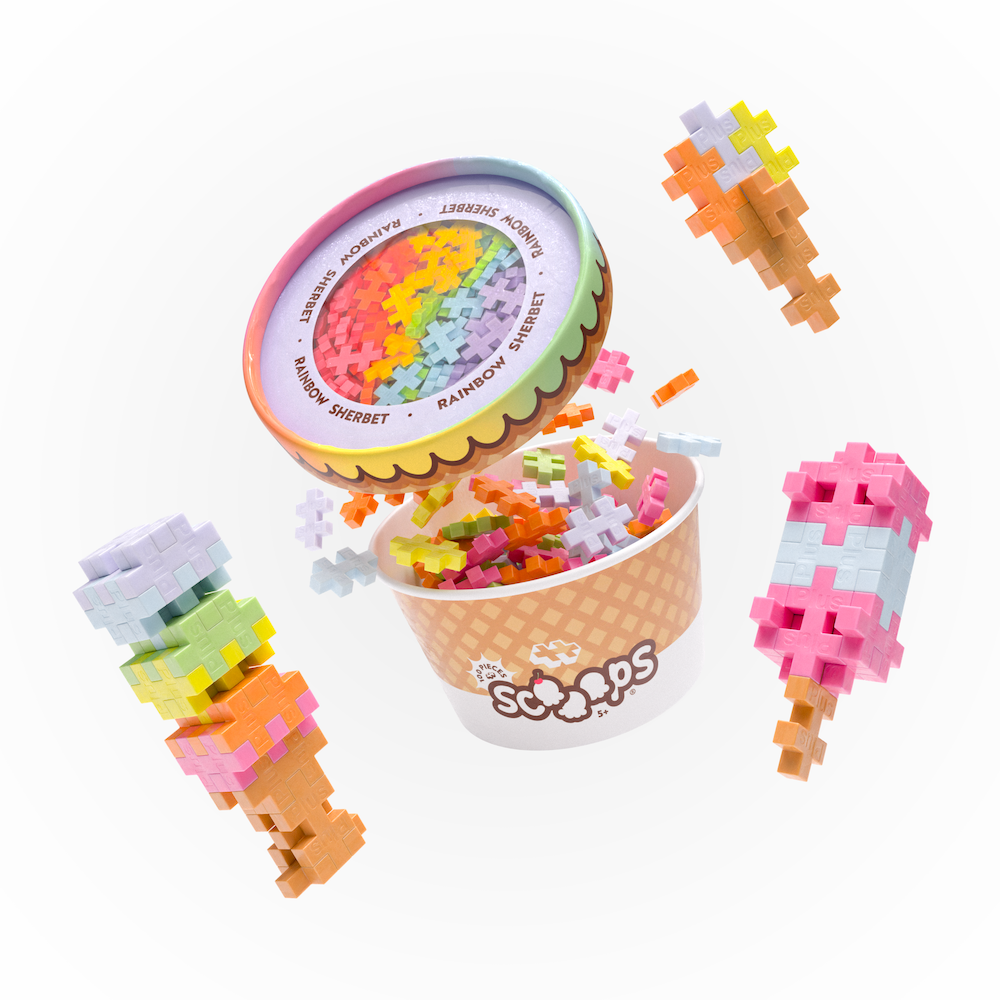 Scooops - Rainbow Sherbet – Plus-Plus USA