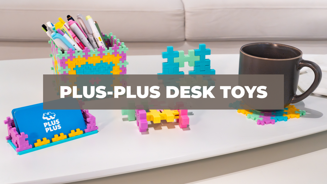 Desk toys make from Plus-Plus