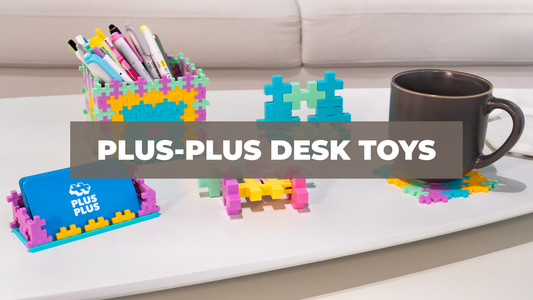 Desk toys make from Plus-Plus