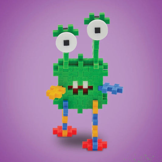 A 3D Girt Critter made with Plus-Plus blocks