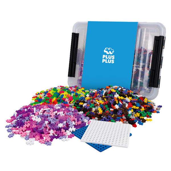 Plus Plus Building Set With Travel Case, 3D Open Ended...