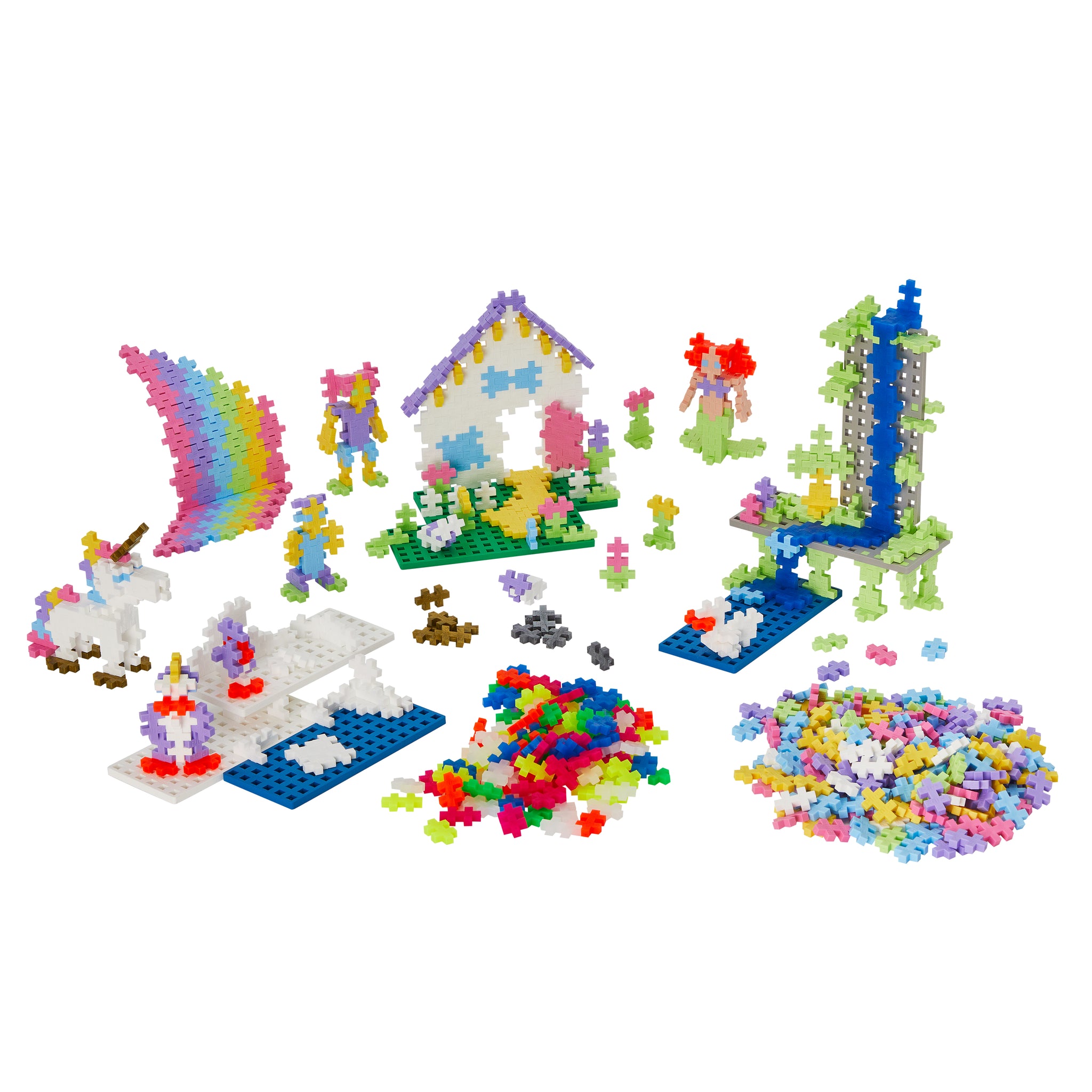 1200-Piece Plus-Plus® Pastel Learn To Build Super Set Plus-Plus - Melijoe