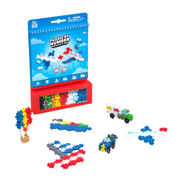 Puzzle By Number® Activity Pad - Transportation – Plus-Plus USA