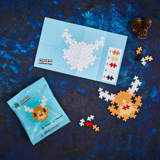 Puzzle by Number® Holiday - 40 pc Reindeer