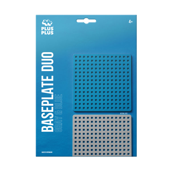 Baseplate Duo - Gray and Blue – Plus-Plus USA