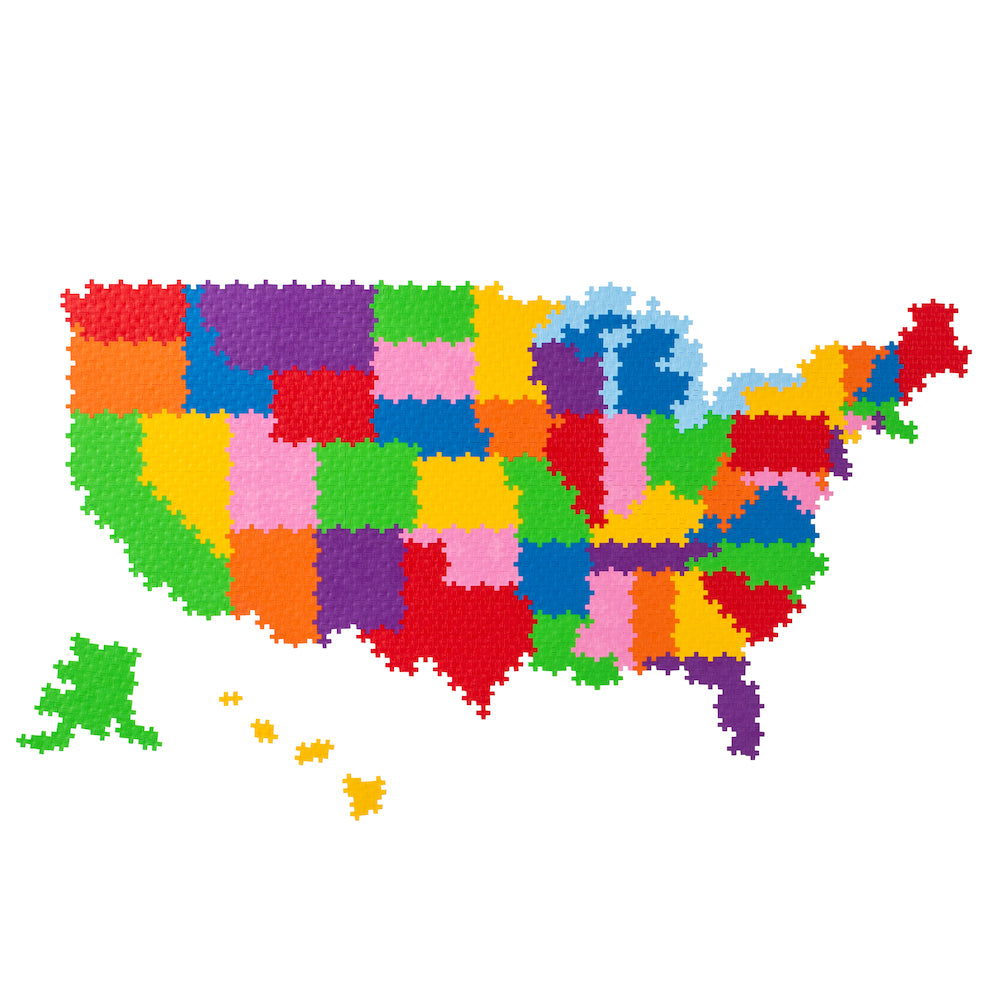 Puzzle By Number® - Map of the United States - Plus-Plus USA