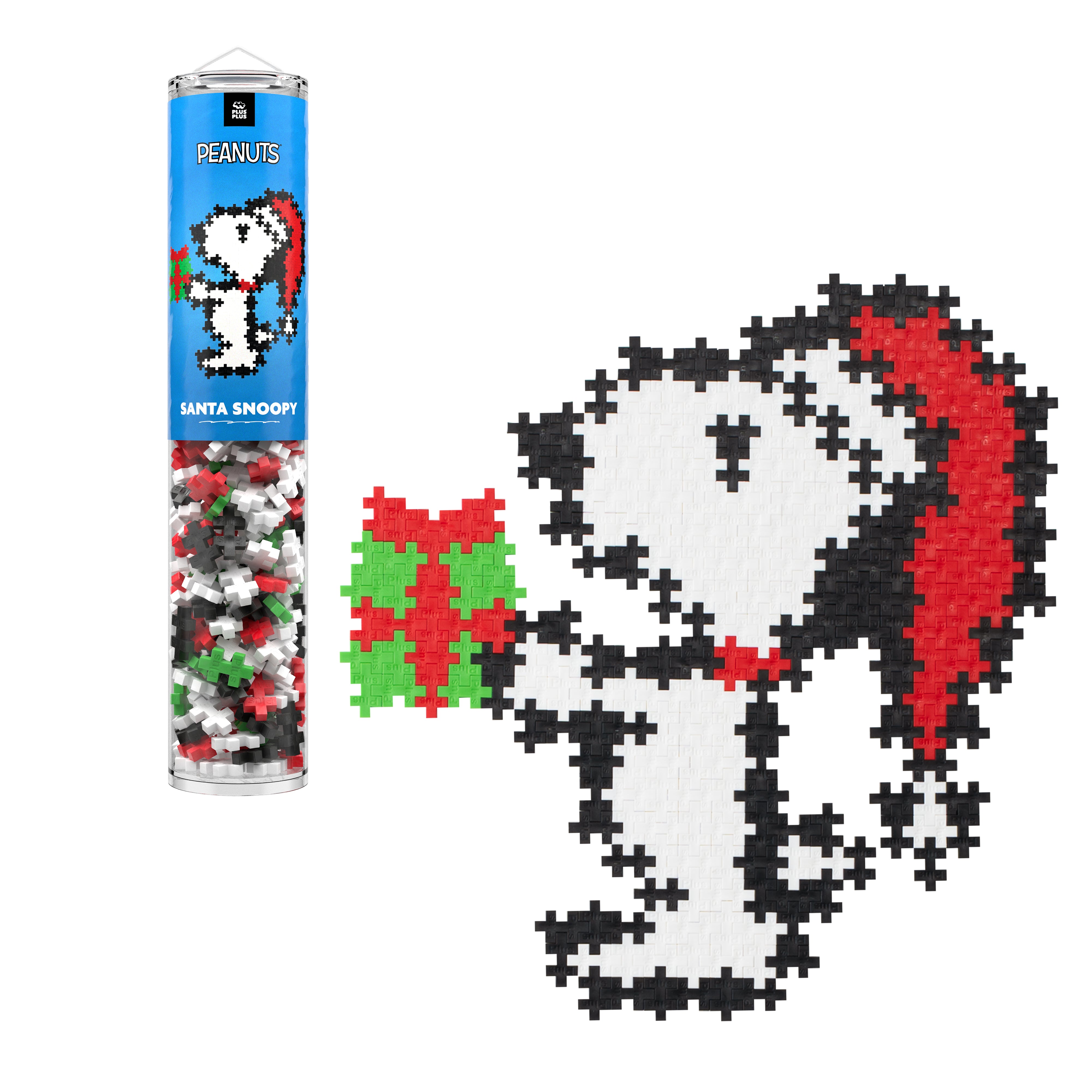 Santa Snoopy - 275 pc Puzzle By Number® – Plus-Plus USA