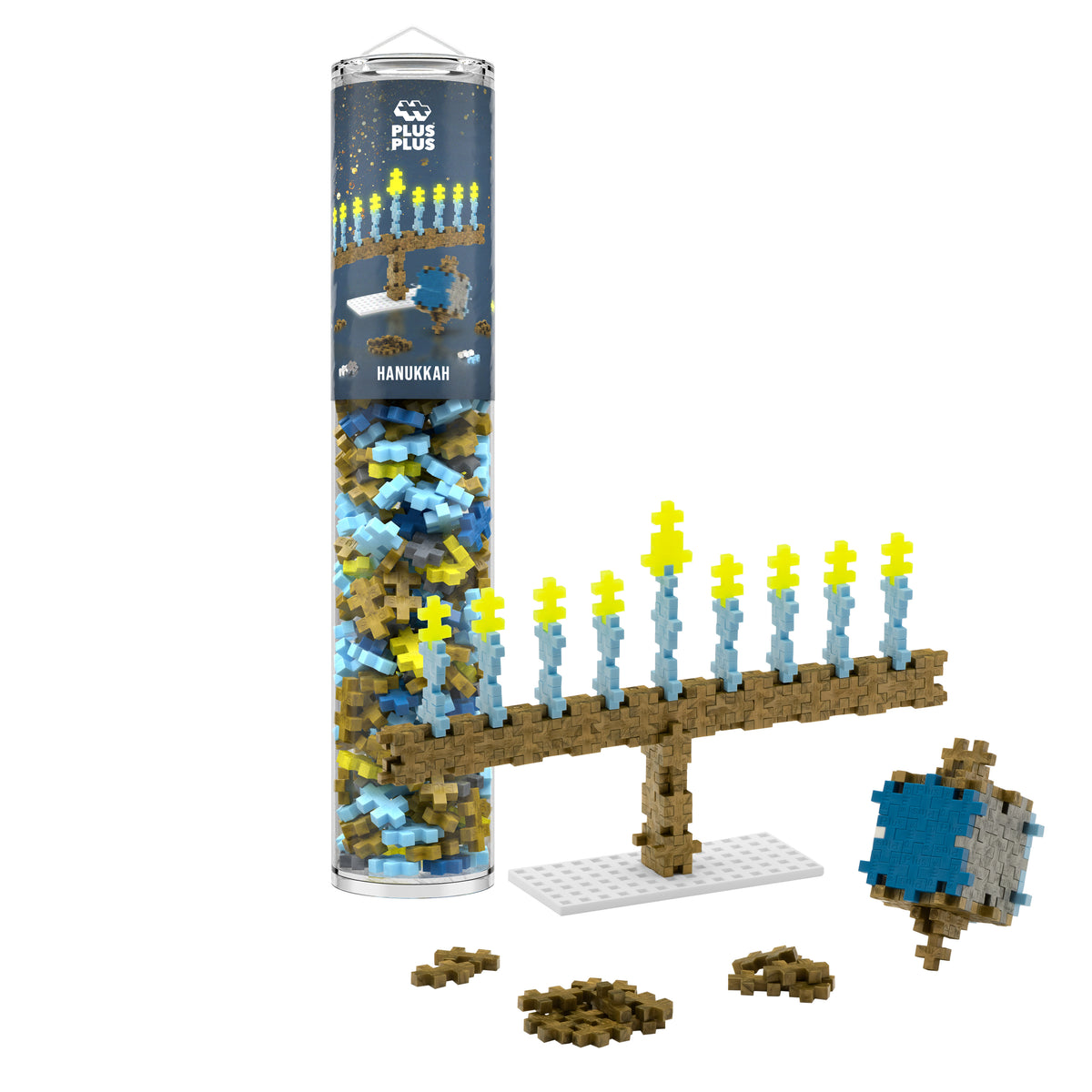 Plus-Plus Hanukkah Tube