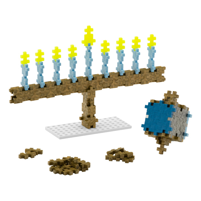 Tube - 240 pc - Hanukkah: menorah build with blue and white dreidel