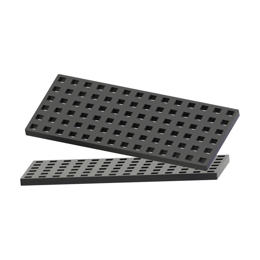2pc Rectangular Baseplate - Black