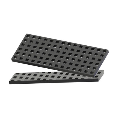 2pc Rectangular Baseplate - Black
