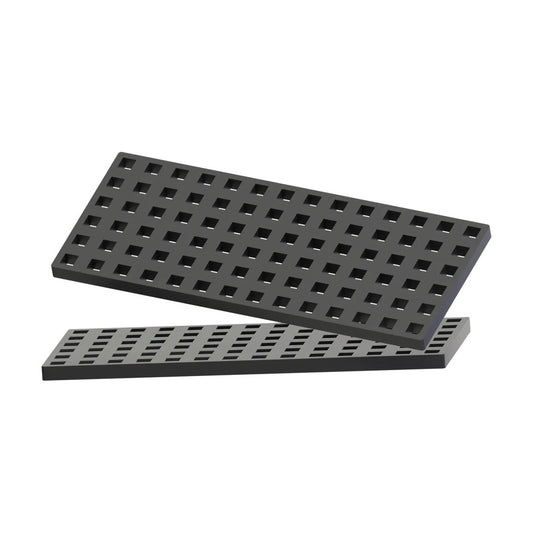 2pc Rectangular Baseplate - Black