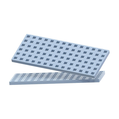 2pc Rectangular Baseplate - Pastel Blue