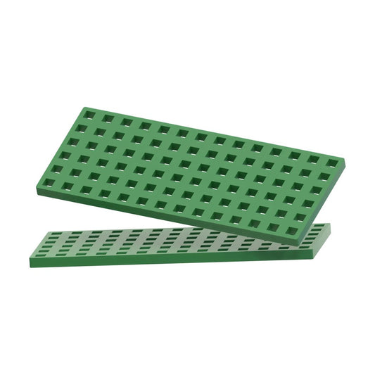 2pc Rectangular Baseplate - Green