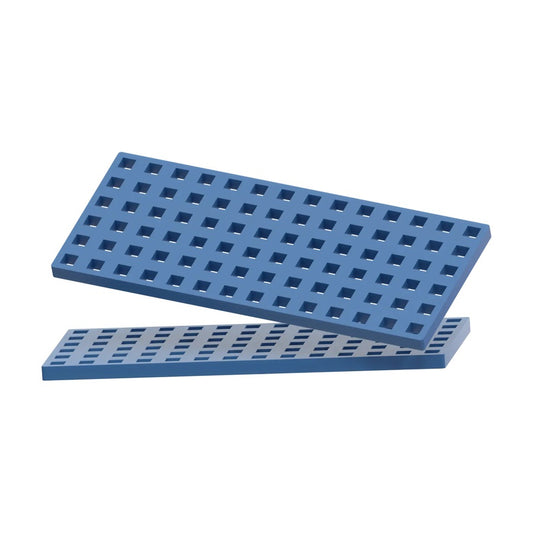 2pc Rectangular Baseplate - Blue