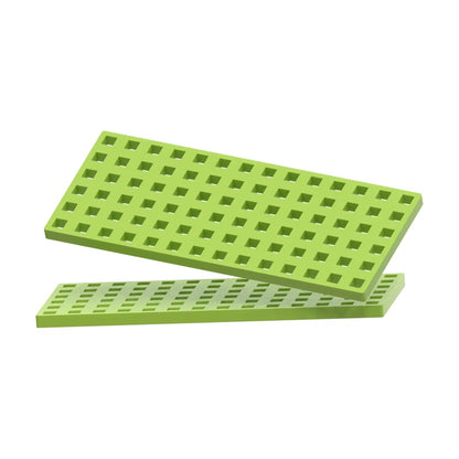 2pc Rectangular Baseplate - Lime
