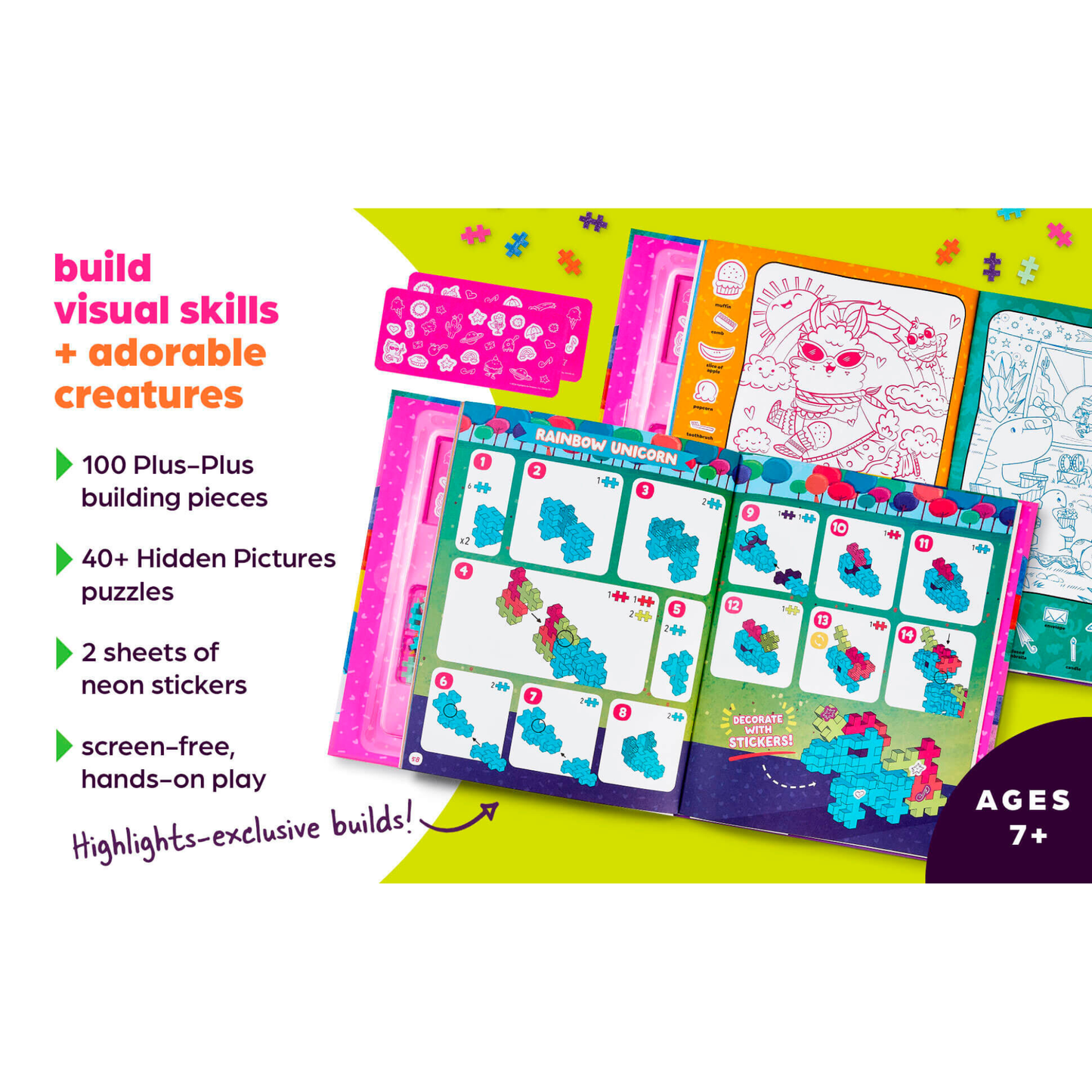 Highlights x Plus-Plus: Neon Super Cute