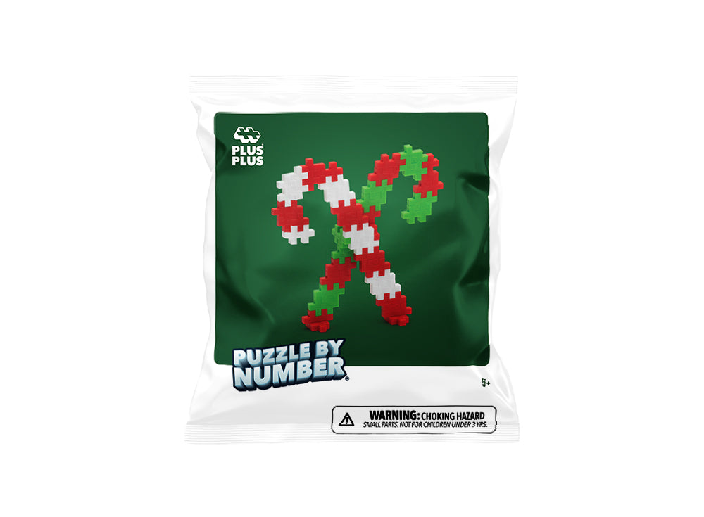 Puzzle by Number® Holiday - 40 pc Candy Canes