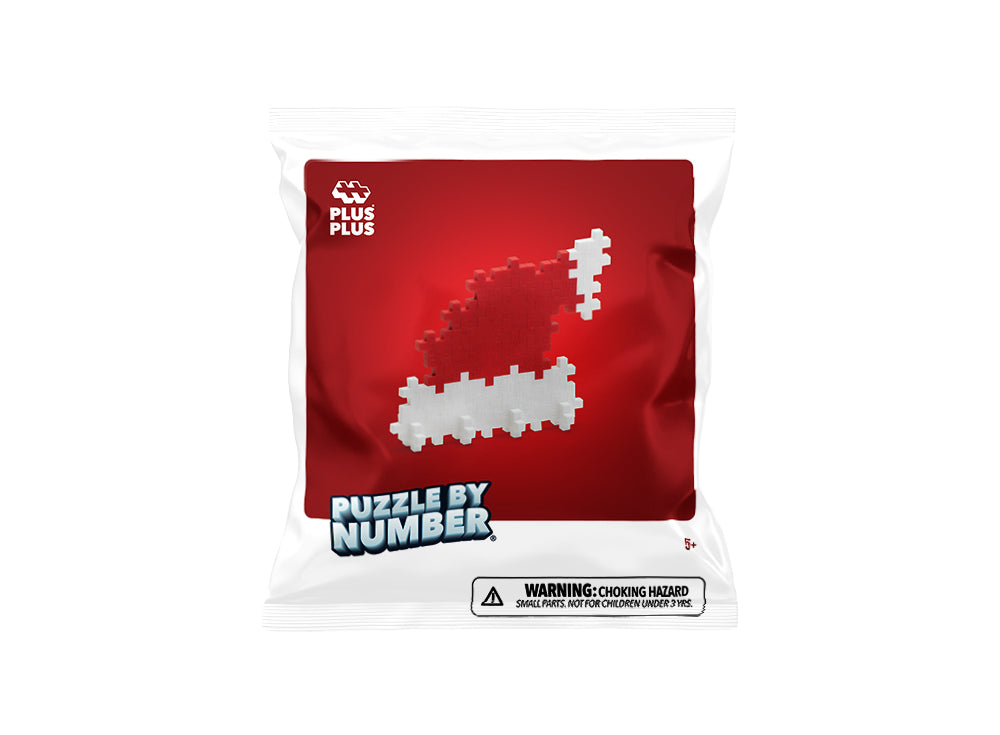 Puzzle by Number® Holiday - 40 pc Santa Hat – Plus-Plus USA