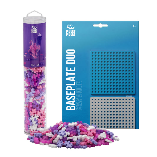 Baseplate Duo and 240 pc Tube - Glitter