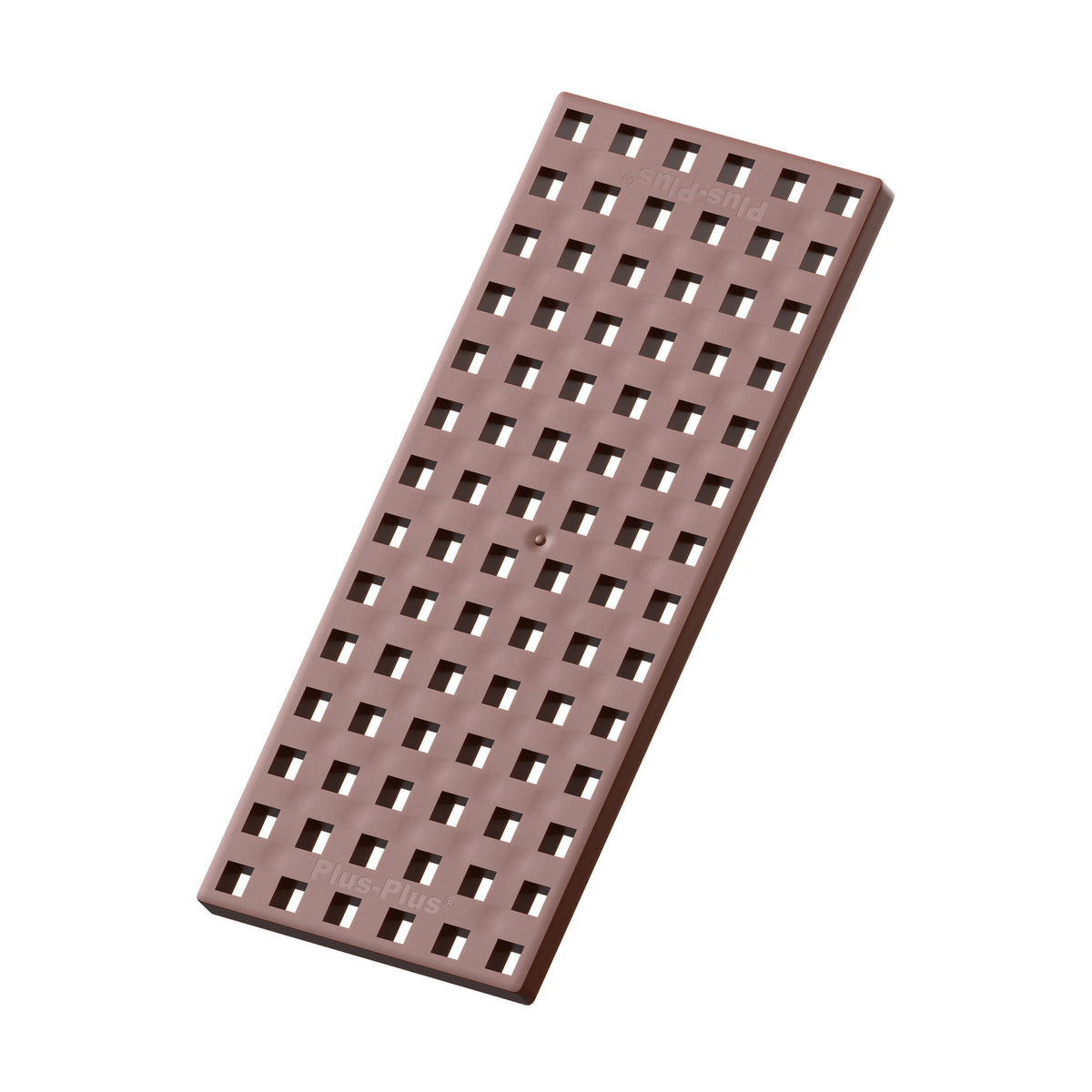 Brown rectangle Plus-Plus baseplate