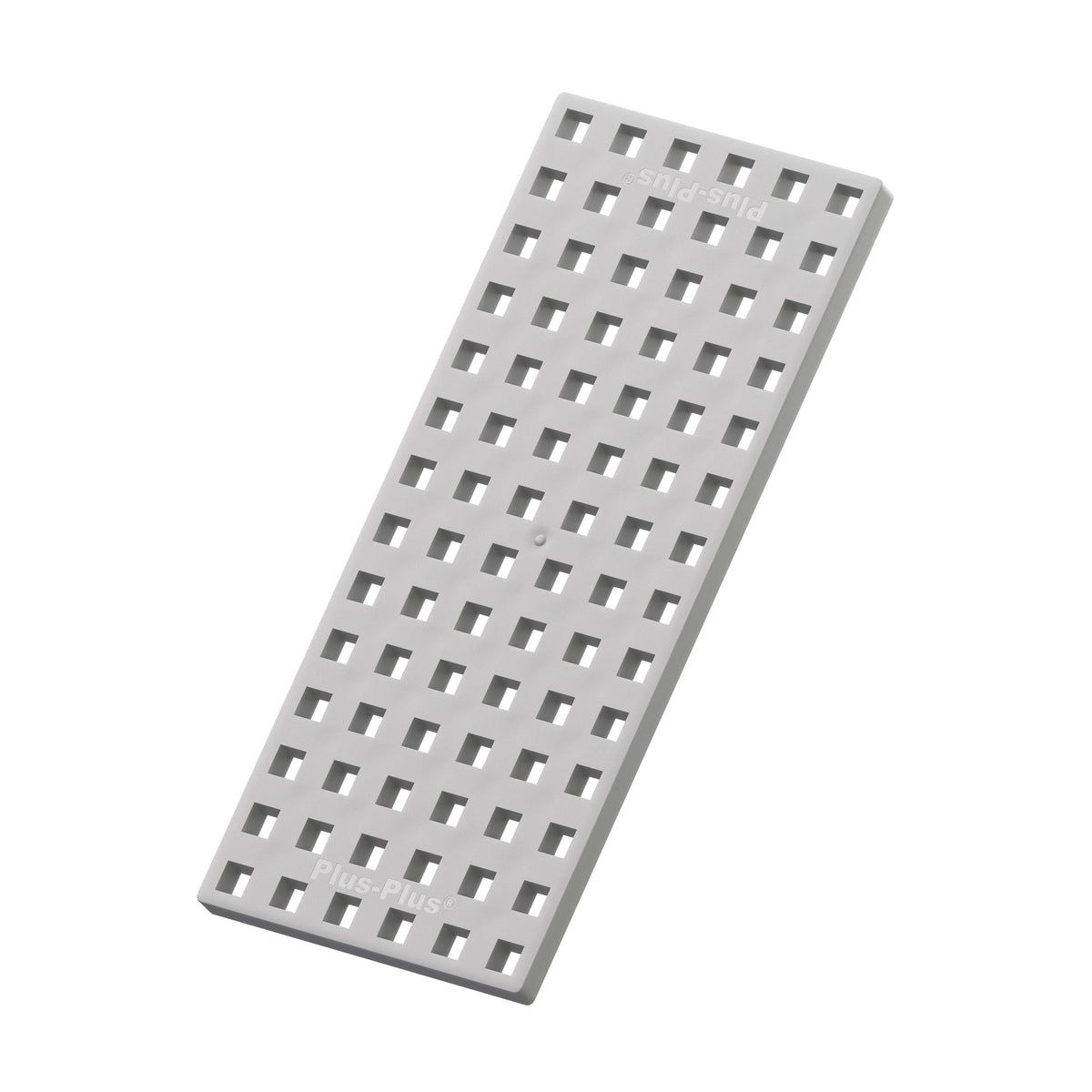 Grey rectangle Plus-Plus baseplate