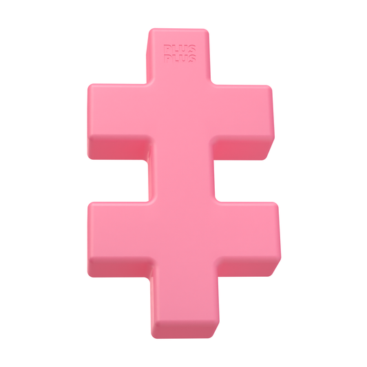 KÆMPE - Pastel Pink: a giant pastel pink Plus-Plus piece