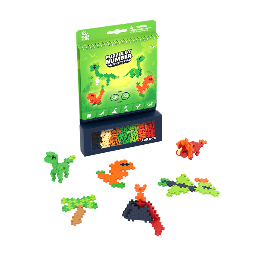Puzzle By Number® Activity Pad - Dinosaurs