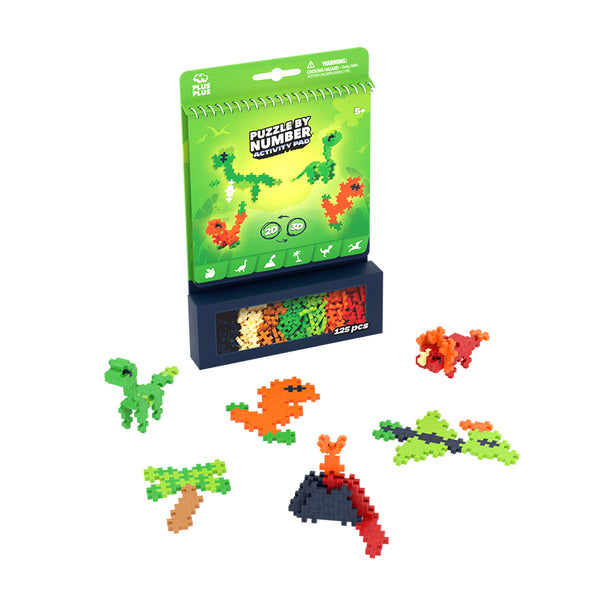 Puzzle By Number® Activity Pad - Dinosaurs – Plus-Plus USA