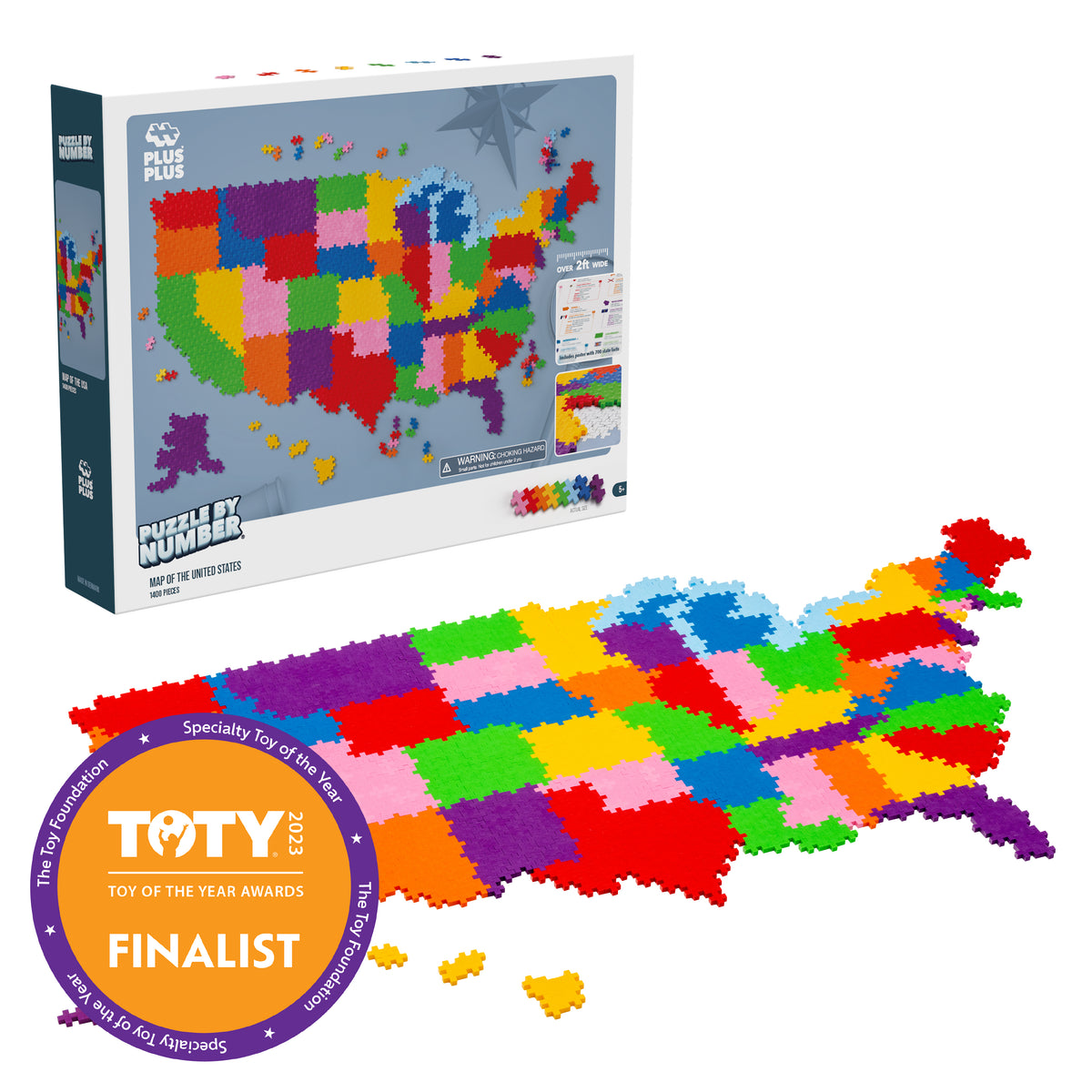 Puzzle By Number® - 1400 pc Map of the United States