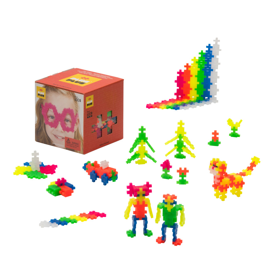  PLUS PLUS - Open Play Set - 600 Piece - Basic Color