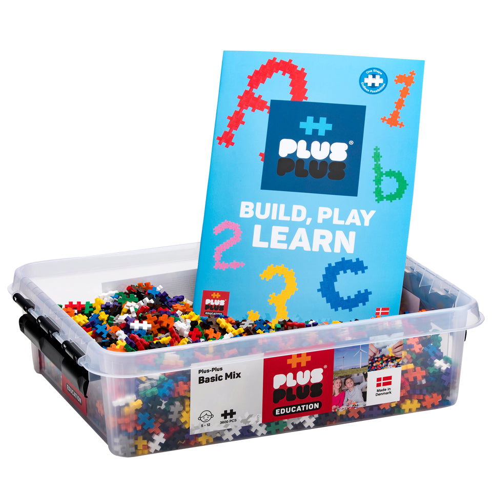 Plus-Plus BIG - Open Play Building Set - 100 pc Basic Mix– Construction  Building STEM | STEAM Toy, Interlocking Large Puzzle Blocks for Toddlers  and