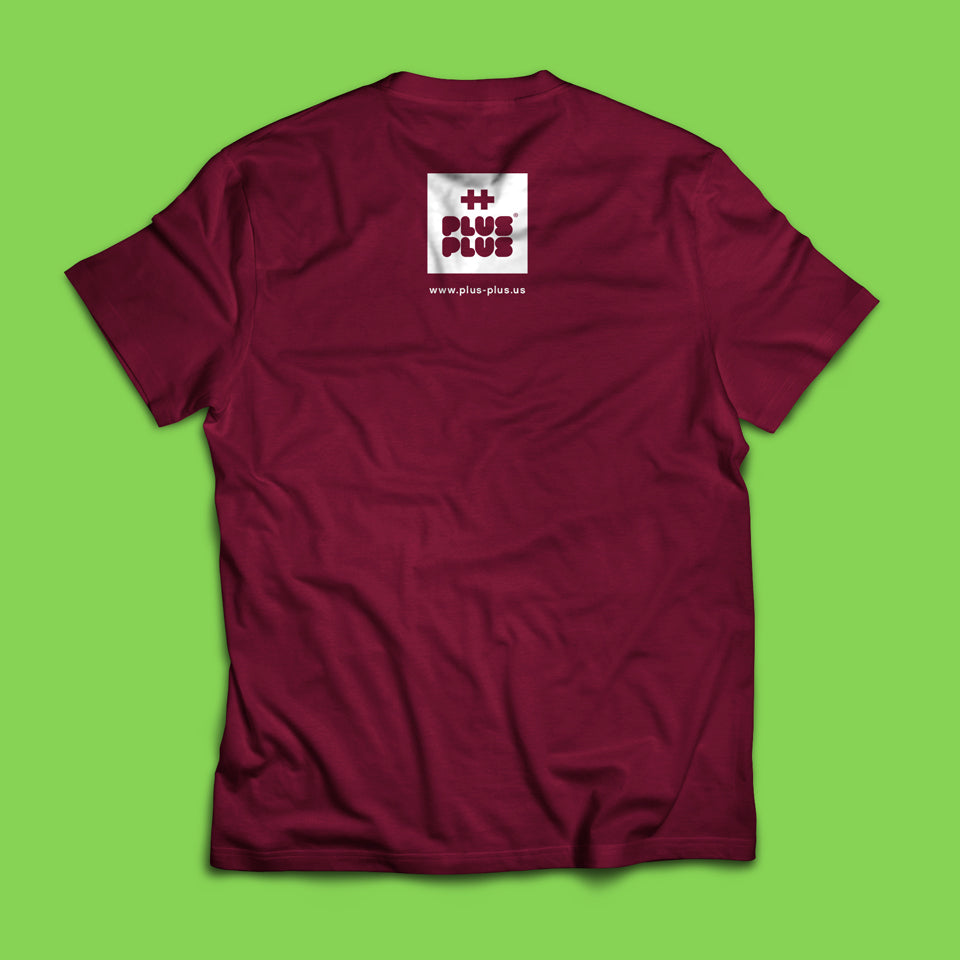 Plus-Plus Burgundy T-Shirt