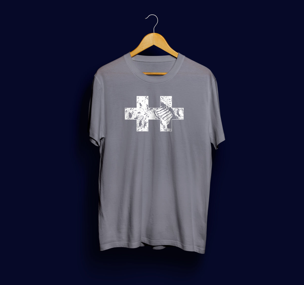 Plus-Plus Gray Moon T-Shirt